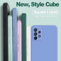 New Square Liquid Silicone Case For Galaxy A52 S 5G Funda For Samsung A52s 5g A32 a 52s a 32 a72 4g 5 g Case Original Back Cover. 