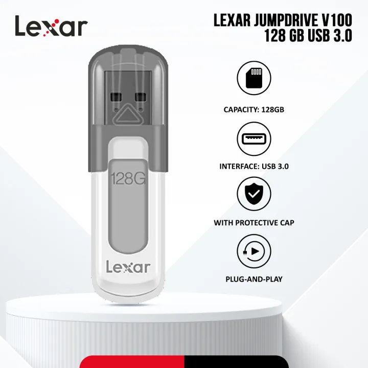 Lexar%20JumpDrive%20V100%20128GB%20USB%203.0%20Pen%20Drive%20with%20Protective%20Cap%20-%20Plug-and-Play%20-%20PC/Mac%20Compatible%20-%20Image%204