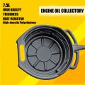 7.5L Waste Engine Oil Collector Tank for Repair Car Fuel Fluid Tool. 