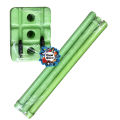 Plastic Cricket Stumps - 1 Set - Green.