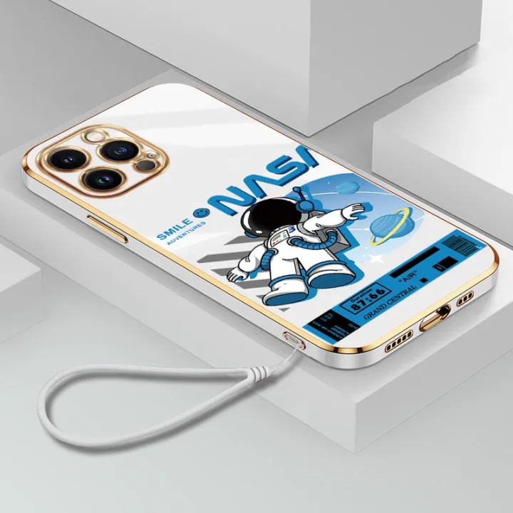 for%20iPhone%2015%20Pro%20Max%2015%20Plus%20Smile%20Astronaut%20NASA%20Pattern%20Case%20Full%20Camera%20Cover%20Glossy%20Square%20Edge%20Shockproof%20Casing%20-%20Image%204