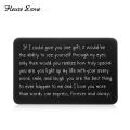 Wallet Insert Card Gifts for Him Men Husband Valentine From Wife Girlfriend Boyfriend Anniversary Birthday Gift for Groom Fiance. 