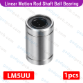 LM5UU Linear Motion Rod Shaft Bearing 5mm Inner Diameter LM5UU Linear Motion Ball Bearing Bushing For 3D Printer CNC Machine Parts.