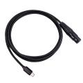USB C to XLR Female Cable, USB C Microphone Cable Type C Male to XLR Female Mic Link Studio Audio Cord (2M/6.6FT). 