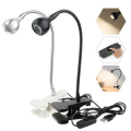 3W USB Clip Holder Light LED Desk Lamp Dimmable Flexible Table Lamp Children Study Reading Book Light for Home Bedroom Living Room. 