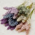 6Pcs/Pack Artificial Vanilla Mini Foam Berry Spike Artificial Flowers Bouquet for Home Plant Wall Decoration. 