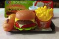 Mini Burger Toy Set Delicious French Fries Cola Model Simulation Food Toy Children Simulation Hamburger Gourmet Educational Toys.