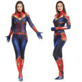 Movie Avengers Captain Halloween Bodysuit Carol Danvers Cosplay Costume Cos Jumpsuit Superhero Costume for Women Girls Boys.
