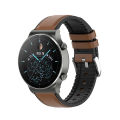 Leather Watchband Strap for Huawei Watch GT2 Pro Bracelet Band 22mm Wristband for Huawei WATCH Gt 2 Pro Brown. 