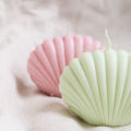 BDYD 3 pcs Seashell cute candle ~ home decor candle night dinner Large.