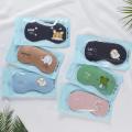 1pcs Cold sleeping eye mask with cooling gel pad. 