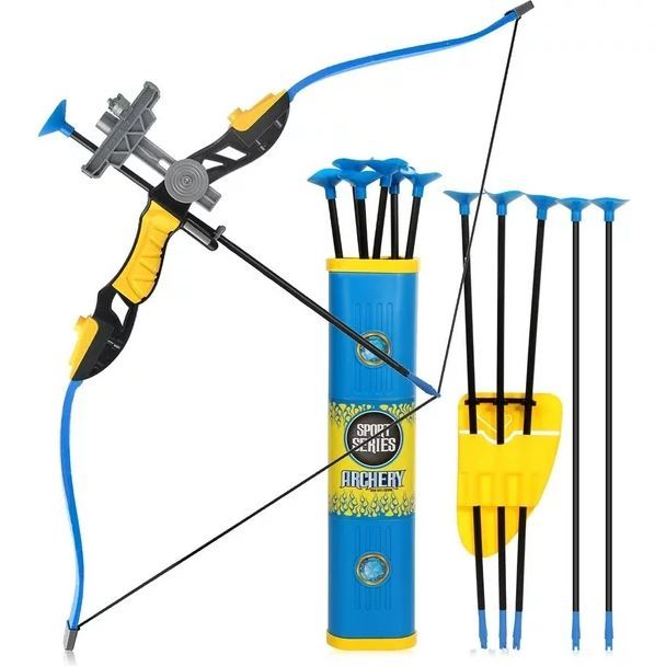 Sport Series Archery Shooting Set, Bow Arrow Toy Basic Archery Set Outdoor Hunting Game Bow and Arrow for Kids Boys Girls