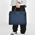 Briefcase Office Hand Bag Cow 2024 New Tsubu Waterproof Business Bag Large Capacity Male. 