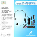 Ahuja HBM-60CC Headband Microphone - Crisp Audio and Easy Maintenance. 