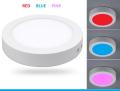 LED PANEL Light SURFACE 12W 3 COLOR ( RED BLUE PINK). 