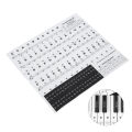 Piano Stickers Music Sheet Keyboard PVC Black + White Numbers Notes for Children Beginners. 