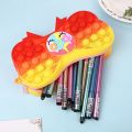 Silicone Pop it Pencil Case Box Fidget Bubble Push Pop Cross Body Shoulder Bag Soft For Girls Stylish Zipper Pencil Pouch. 