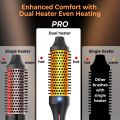 Professional 3 In 1 Curling Iron Brush Double PTC Heated Thermal Brush Ceramic Ionic Hot Brush Heated Anti-Scald Curling Wand. 
