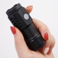 Mini Three-Eyed flashlight super power flashlight portable magnetic resonance led rechargeable torch for home. 