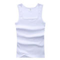 YJSFG HOUSE Men's Casual Tank Tops Summer Bodybuilding Sleeveless Vest Square Collar Fashion Male Tees. 