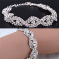 Versatile -Delysia King Women Elegant Luxury Bracelet Ladies Unlimited Rhinestone Wrist Chain Birthday Party Gifts (color: Silver)- Avant-garde. 