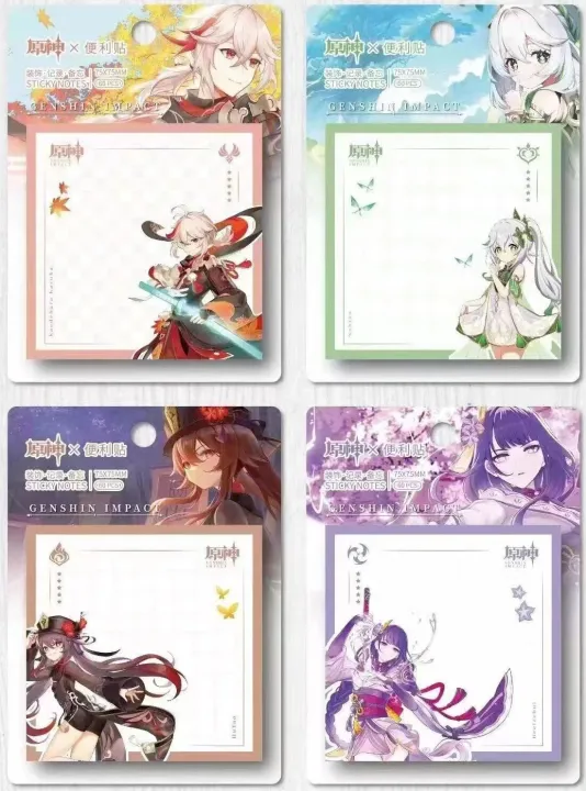 60%20Sheets/Pack%20Genshin%20Impact%20Memo%20Pad%20Sticky%20Notes%20Pad%20Decorative%20Stationery%20Stickers%20Office%20School%20Supplies%20Raiden%20Sho%20Gift%20-%20Image%206