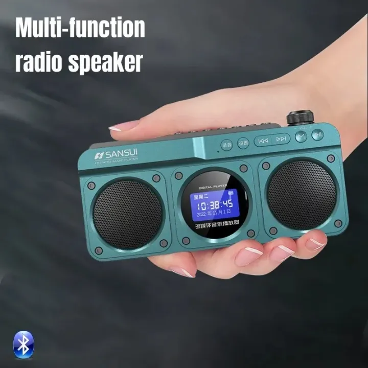 SANSUI%20F28%20Mini%20Elderly%20FM%20Radio%20Outdoor%20Wireless%20Bluetooth%20Speakers%20MP3%20Walkman%20Hi-fi%20Sound%20Quality%20LED%20Clock%20Lyrics%20Display%20TF%20-%20Image%206