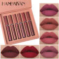 Glaze Set HANDAIYAN Han Daiyan Beauty Matte Lipstick Waterproof Non Staying Cup 6 Lip Brilliance Gift Box.