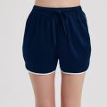 Effortless Elegance: Mulberry Silk Charmeuse Shorts for Chic Loungewear. 