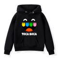 Toca Life World Kids Hoodies Toca Boca Cartoon Hoodie Sweatshirt Children Fashion Outerwear Cute Girls Clothes Boy Sportswear.