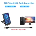 New 3.5 Inch IPS TYPE-C Secondary Screen Computer CPU GPU RAM HDD MonitorUSB Display For Freely AIDA64. 