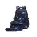 Starry sky Children's School bags School Backpack for Students Boy Kids Backpack With Lunch Bag Pencil Cases.