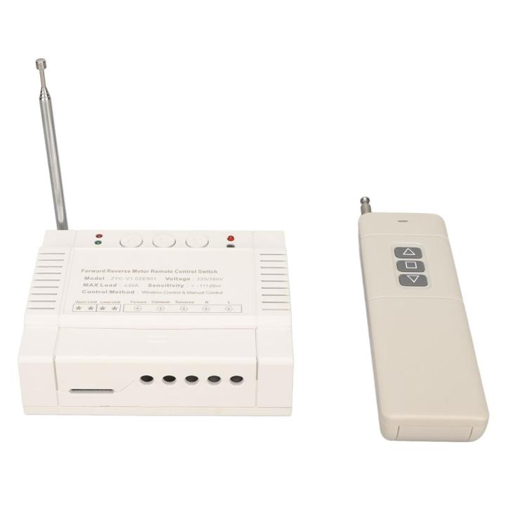 Wireless TX RX Limit Switch, Forward Reverse Up Down Stop Wireless Remote Control Switch 220V 380V 30A for Sprayers for Motors