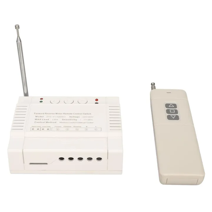 Wireless TX RX Limit Switch, Forward Reverse Up Down Stop Wireless Remote Control Switch 220V 380V 30A for Sprayers for Motors