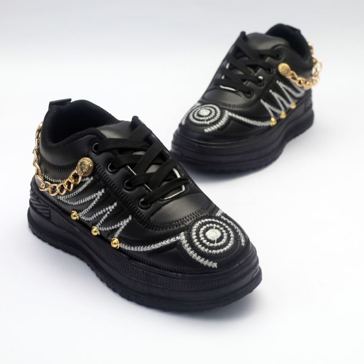 New Stylish Casual Sneakers For Girls & Women Black