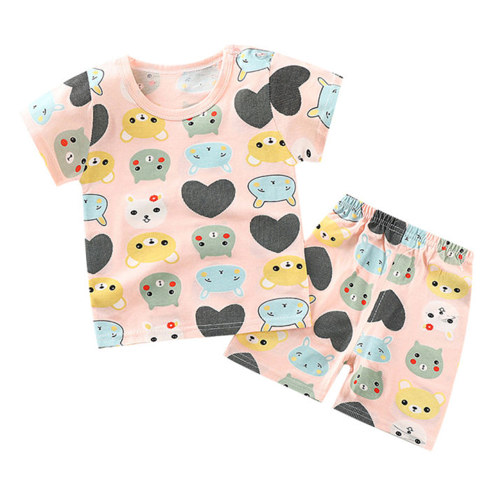 (New)%202%20pcs/set%20ldren%20E%20service%20cotton%20cartoon%20print%20short%20sleeve%20back%20shorts%20for%200-3%20years%20old%20kids%20color%20-%20Image%207
