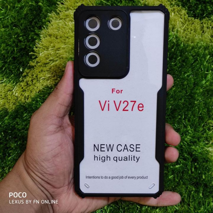 For Vivo V27e Shockproof Bumper Cover v 27e back part