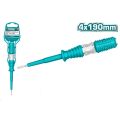 TOTAL Test Pencil, electricity tester 4x190mm AC100-500V, heavy duty and good quality same as picturE. 