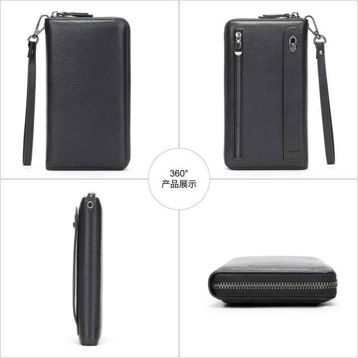 Russian%20Men's%20Genuine%20Leather%20Long%20Wallet%20with%20Multi%20function%20and%20High%20Grade%20Feeling%20Headlayer%20Cowhide%20Handheld%20Bag%20for%20Men%20-%20Image%204