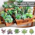 1PC Artificial Green Succulents Creative  DIY Flower Head Home Garden Desktop Decoration Plants. 
