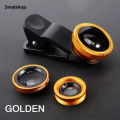 3 in 1 Fisheye Phone Lens Wide Angle Zoom Lens Fish Eye Macro Lenses Camera Kits With Clip Lens On The Phone For All Smart Phone.