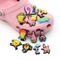 SpongeBob SquarePants 1pcs Jibbitz cute Crocs cartoon anime shoe charms DIY decorate Slippers Accessories PVC Kids X-mas Gifts apply to Wristband Backpack. 