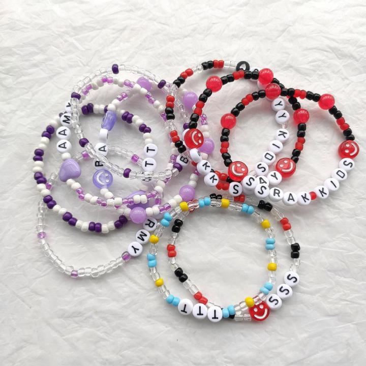 KPOP Bangtan TXT MOA STAY SKZ Beads Bracelet Custom Bracelets Fans Bangle Jewelry Party Gift