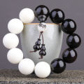 Bodhi Root Purple Sandalwood Eight-Diagram-Shaped Appetizer Bracelet Men's Single Circle Beads Mixed Beads Taoist Beads Yin and Yang Taoism Bracelet. 
