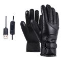 Electric Heated Gloves Rechargeable USB Hand Warmer Heating Gloves Winter Motorcycle Thermal Touch Screen Bike Gloves Waterproof.