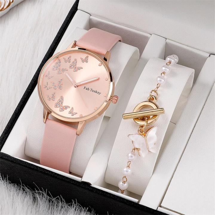 New Style Wrist Watch For Girls Black Women Magnet Watch Combo