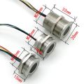 DC3.3V MX1.0-6Pin Capacitive Fingerprint Module R503 Circular Round RGB Ring Indicator LED Control Sensor Scanner 15/19mm. 