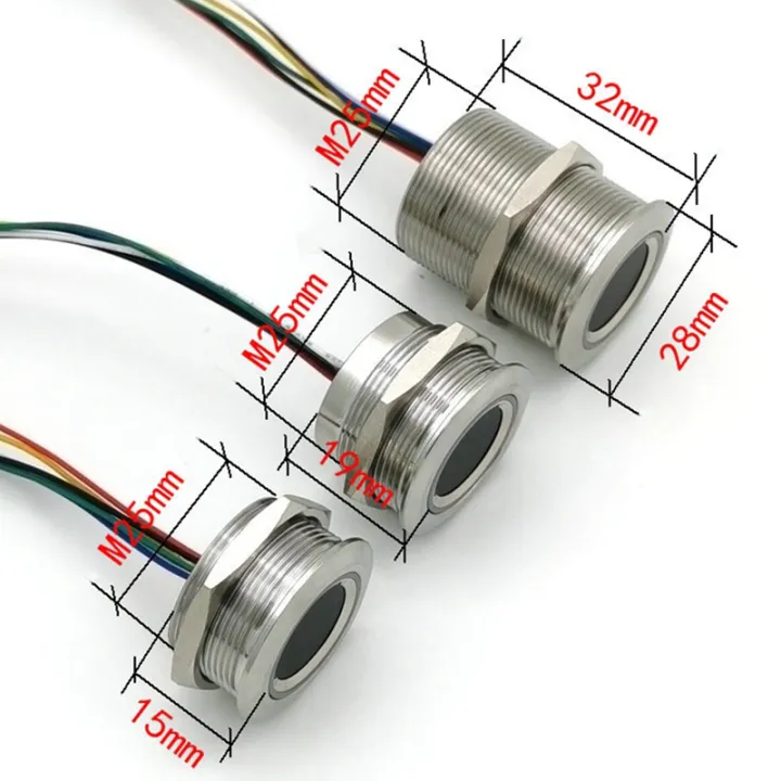DC3.3V%20MX1.0-6Pin%20Capacitive%20Fingerprint%20Module%20R503%20Circular%20Round%20RGB%20Ring%20Indicator%20LED%20Control%20Sensor%20Scanner%2015/19mm%20-%20Image%206