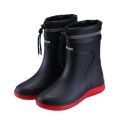 Baijiaer's new medium tube bundle mouth fashion water shoes for men and women waterproof and non-slip car wash fishing medium tube plastic rain boots. 