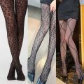 Gothic Fishnet Stockings Lolita Mesh Tights for Women Netting Stockings Y2k Pantyhose with Flower Pattern Leggings Lingerie.